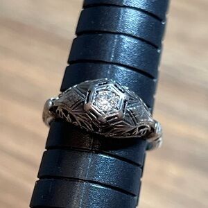 Vintage Art Deco Sterling Silver 925 Ring